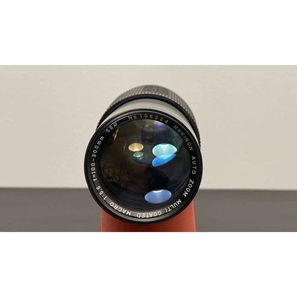 Vintage‎ Rokinon 100-300mm f/5.6 Multi-Coated Macro Zoom Lens - Nikon AI-S Mount